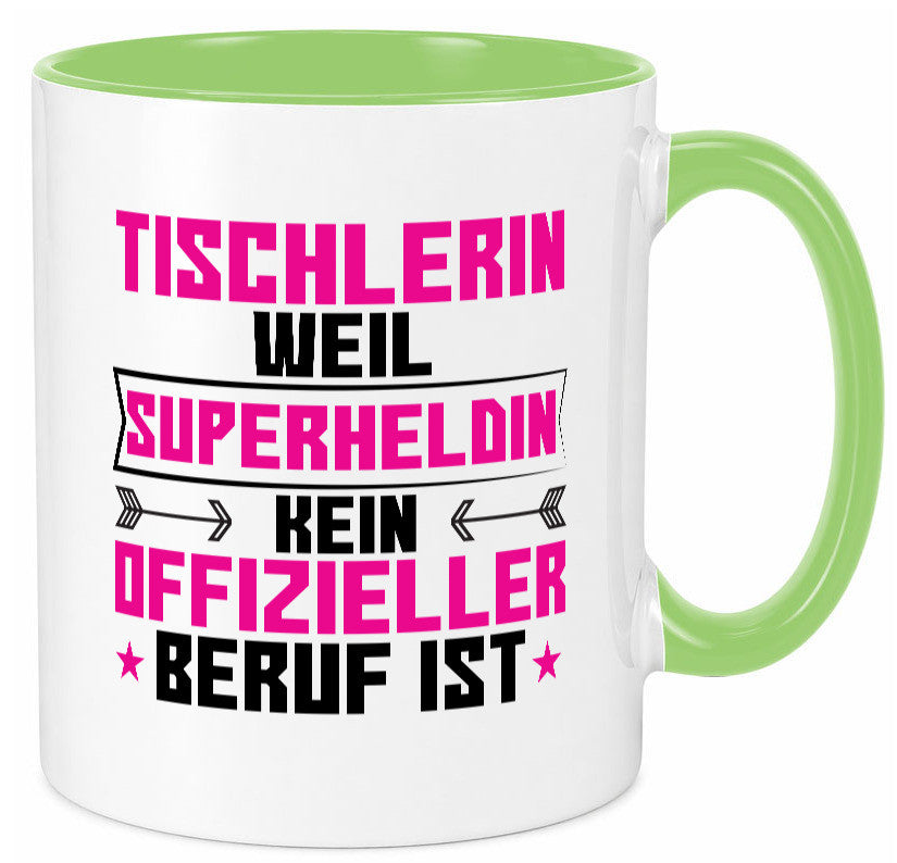 Superheldin Tischlerin | Tischlerei Geschenkidee Humor Tasse