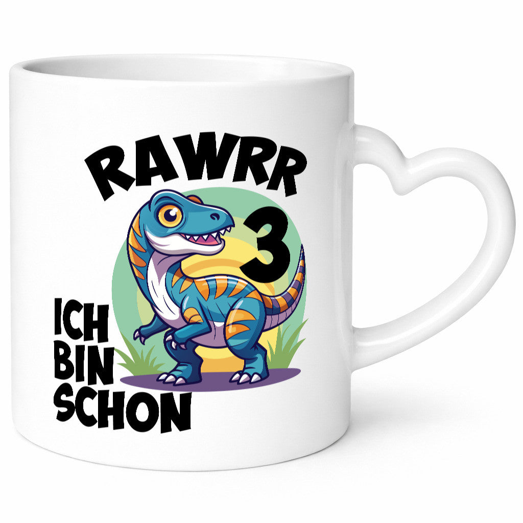 Rawwww ich bin schon 3 | 3. Geburtstag Jähriger Geschenkidee Humor Tasse
