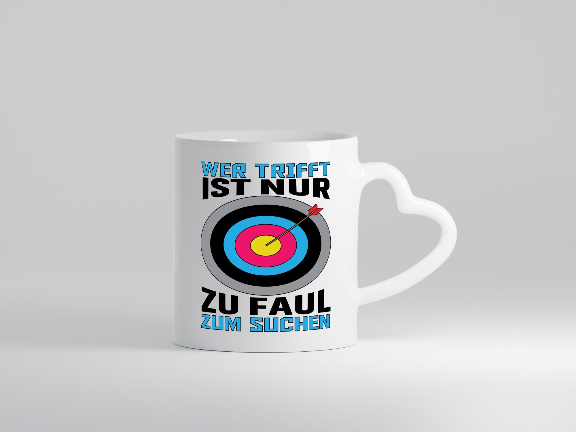Wer trifft, ist nur zu faul zum Suchen | Bogenschießen Geschenk Humor