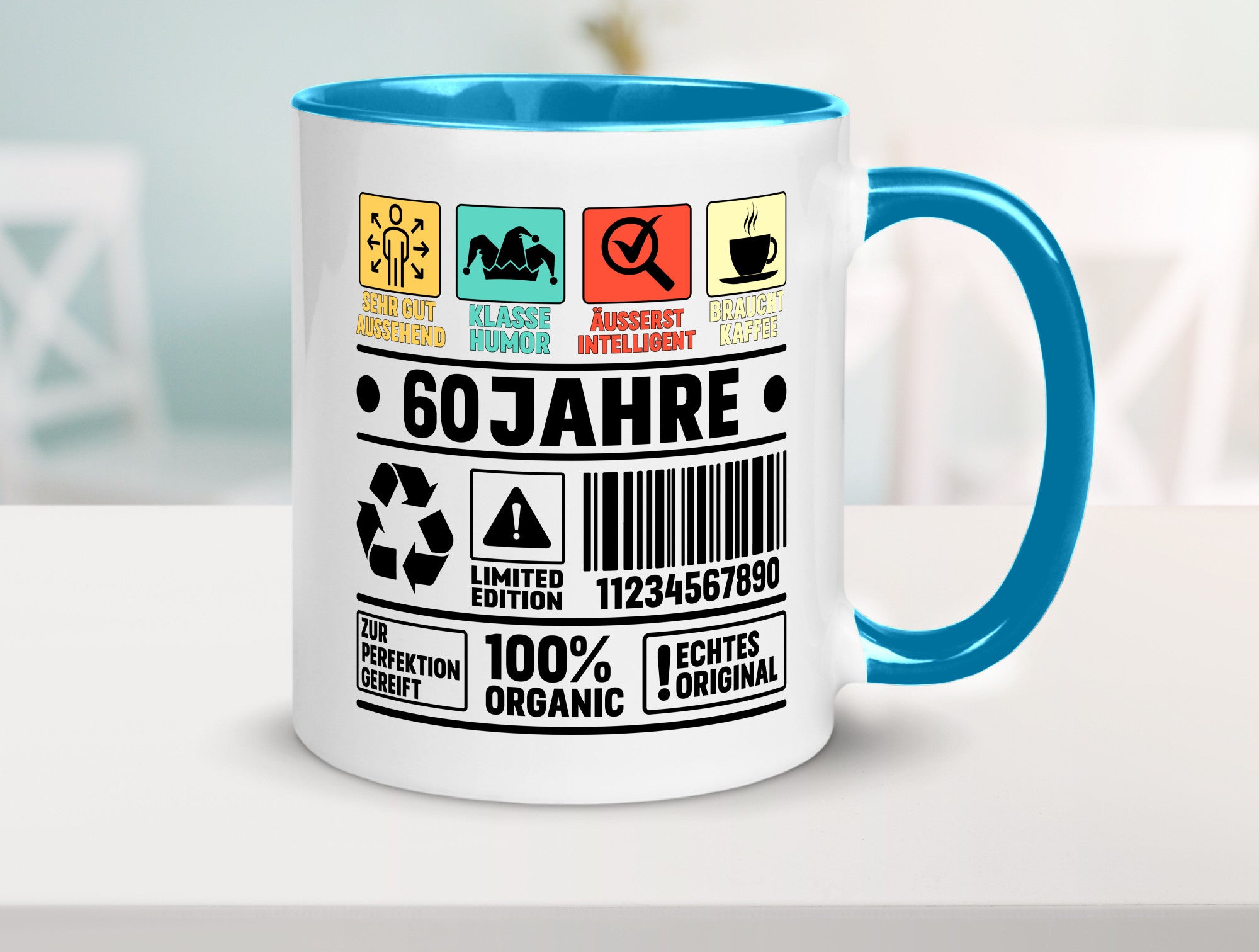 60. Geburtstag | 60 Jahre Humor Limited Edition Geschenkidee Tasse