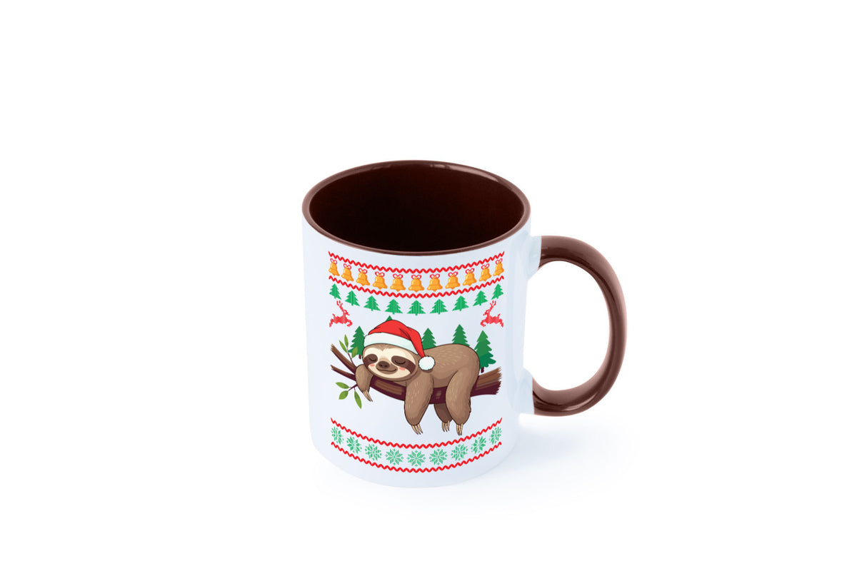 Ugly Christmas | Faultier Weihnachtsfaultier v2 lustig Tierliebhaber Humor Tasse