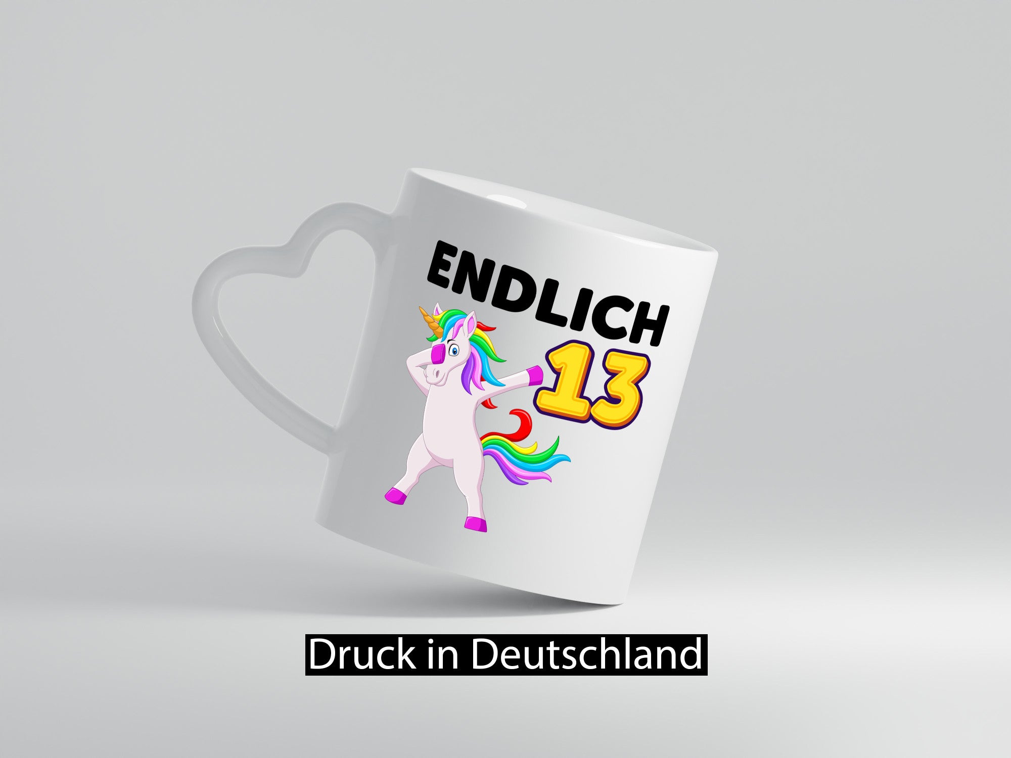 13. Geburtstag | endlich 13 Jahre Einhorn Mädchen Geschenkidee Humor Tasse