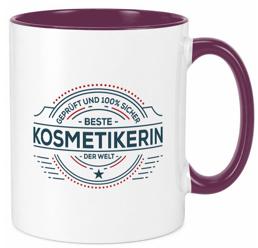 Geprüft und sicher: Kosmetikerin | Kosmetik Stylistin lustig Humor Geschenkidee