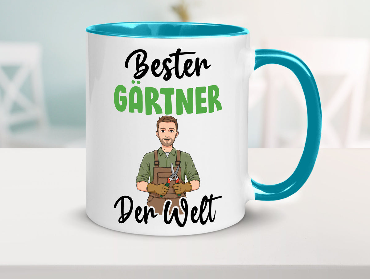 Bester Gärtner | Gartenbau v2 Geschenk Humor Geschenkidee lustiger Spruch Tasse