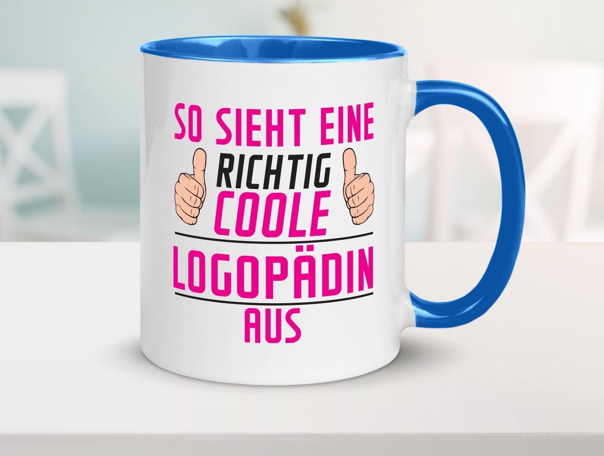 Richtig Coole Logopädin | Sprachtherapie Humor Geschenkidee Tasse