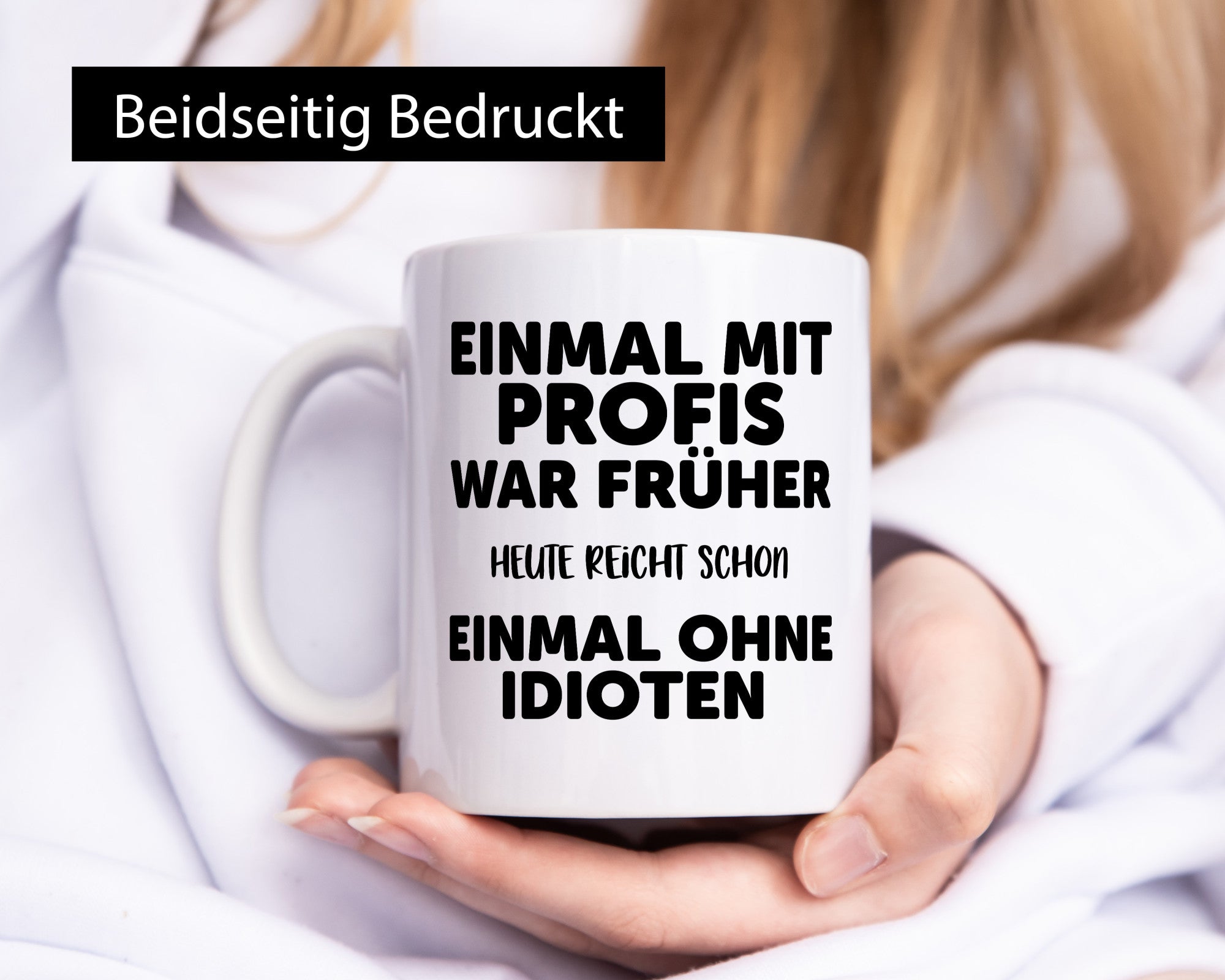 Früher mit Profis, heute ohne Idioten | Arbeit Sarkasmus Geschenk Kollegen Büro