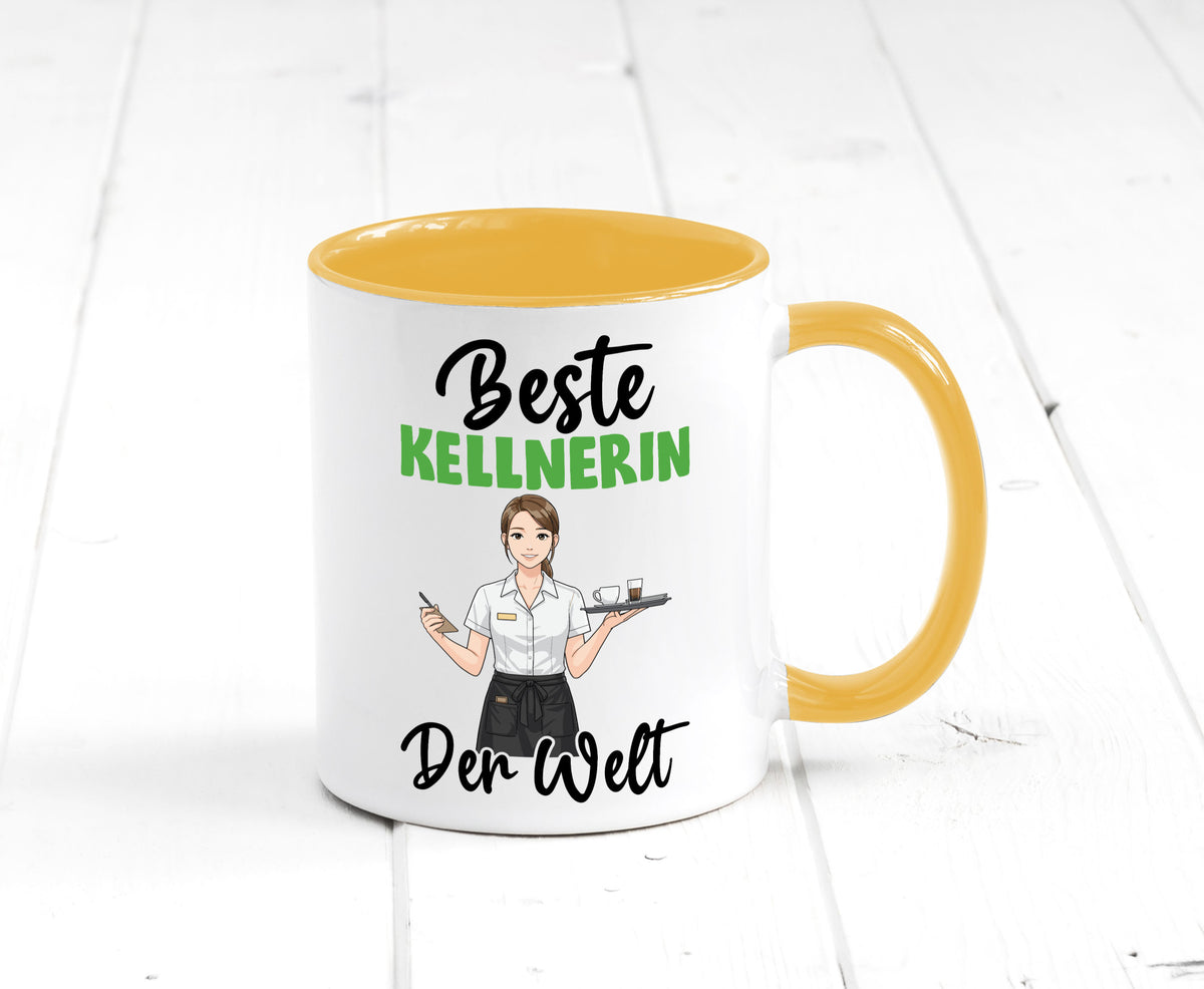 Beste Kellnerin | Beruf kellnern Bedienung v2 Humor Arbeit Kollegen Büro Tasse