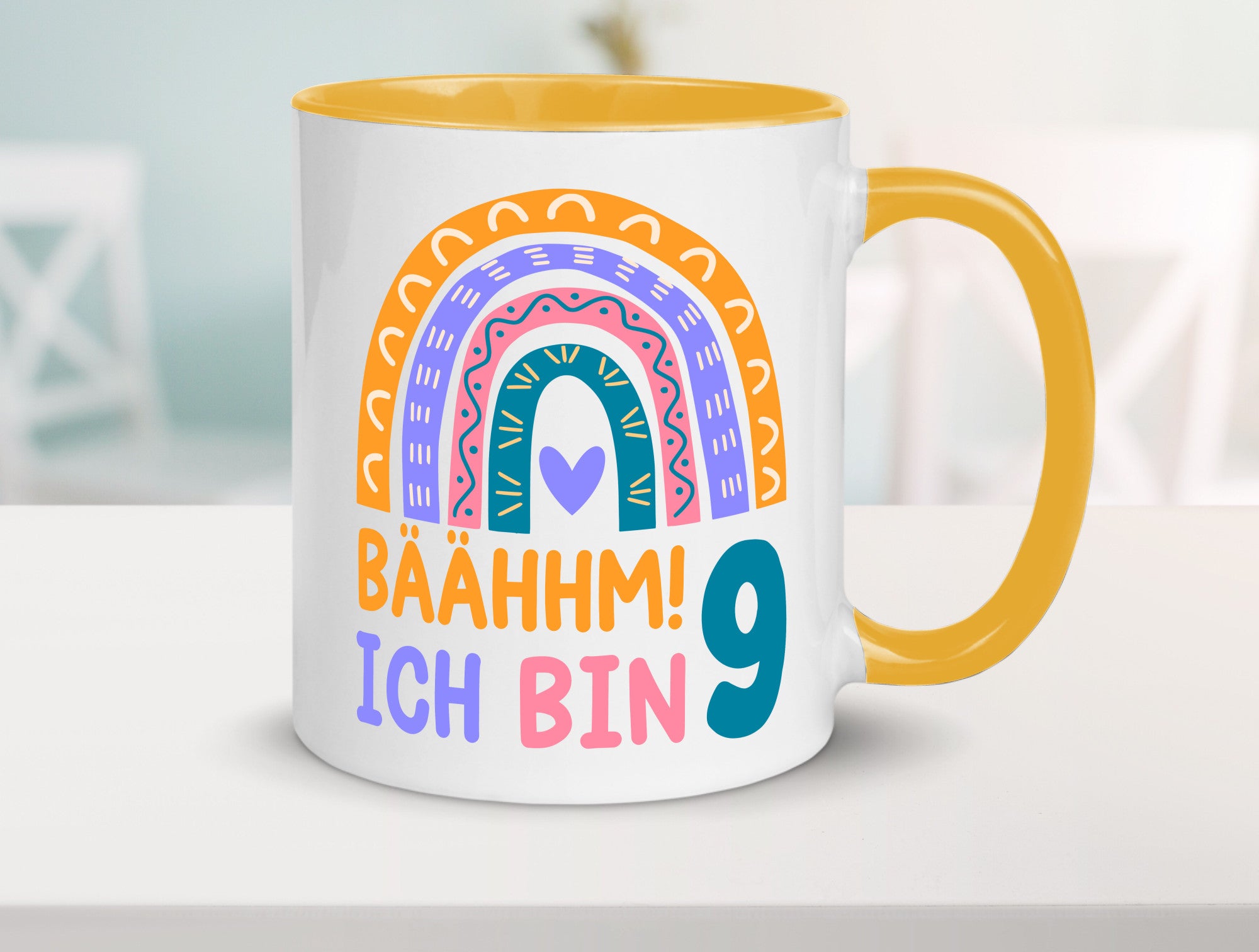 9. Geburtstag | 9 Jahre Regenbogen Bääm Mädchen Geschenk Geschenkidee lustiger