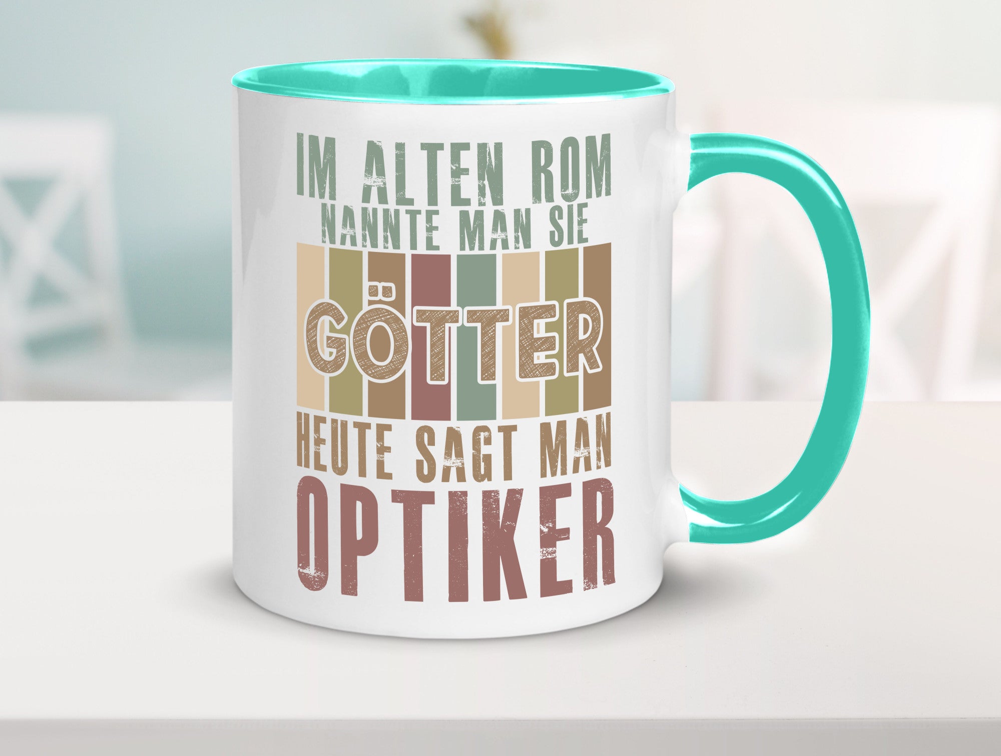 Heute sagt man: Optiker | Augenoptiker Geschenkidee Humor Tasse