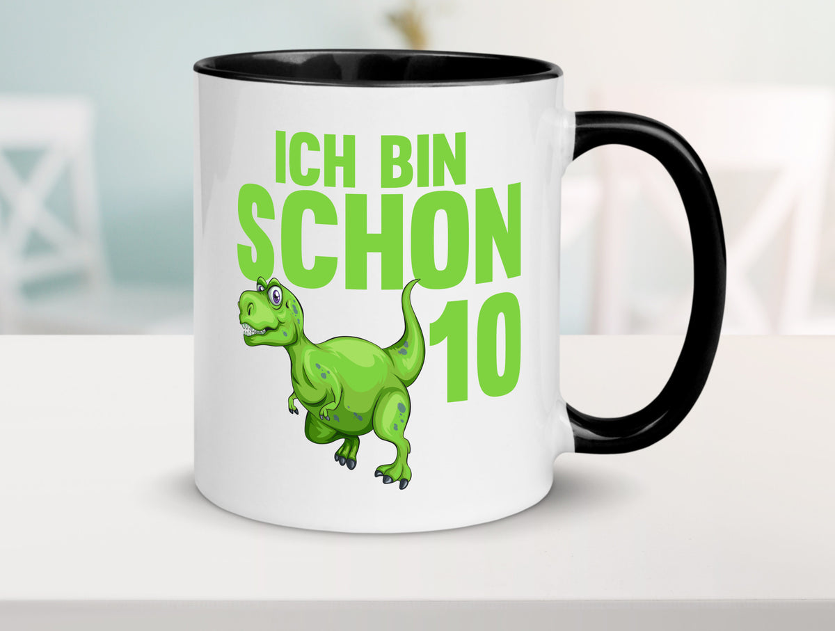 10. Geburtstag | 10 Jahre Dino Dinosaurier Geschenk Geschenkidee lustiger Tasse