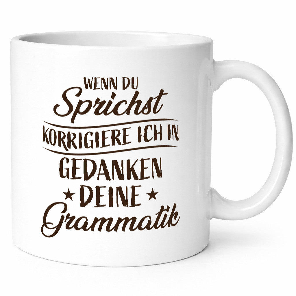 Grammatik korrigieren während du sprichst | Sterne lustig Humor Geschenkidee