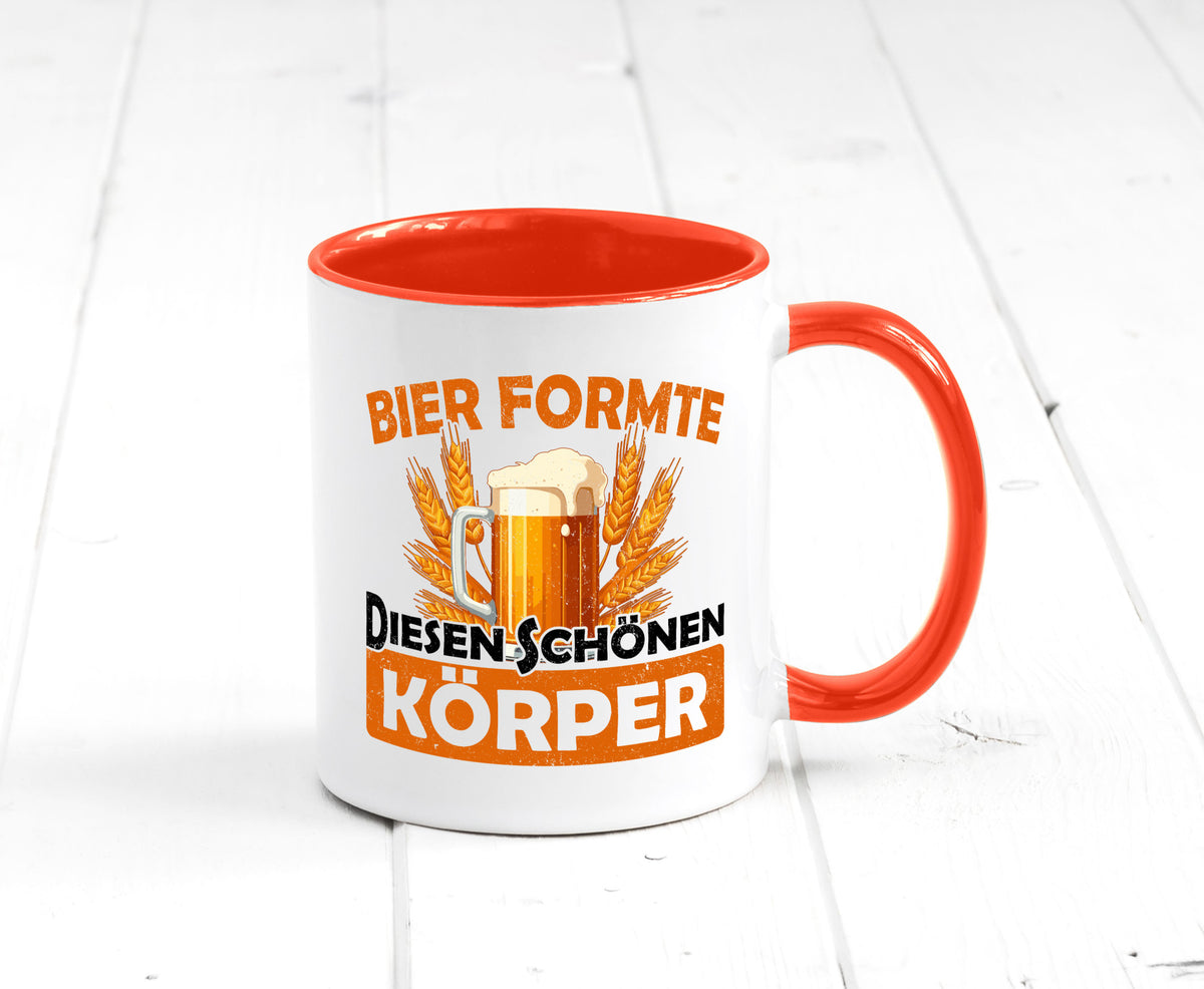 Bier förmte diesen Körper | bierliebhaber v2 Humor Geschenkidee Tasse