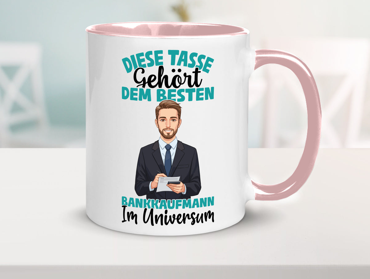 Im Universum: Bankkaufmann | Kaufmann Bank Kaufleute Geschenkidee Humor Tasse
