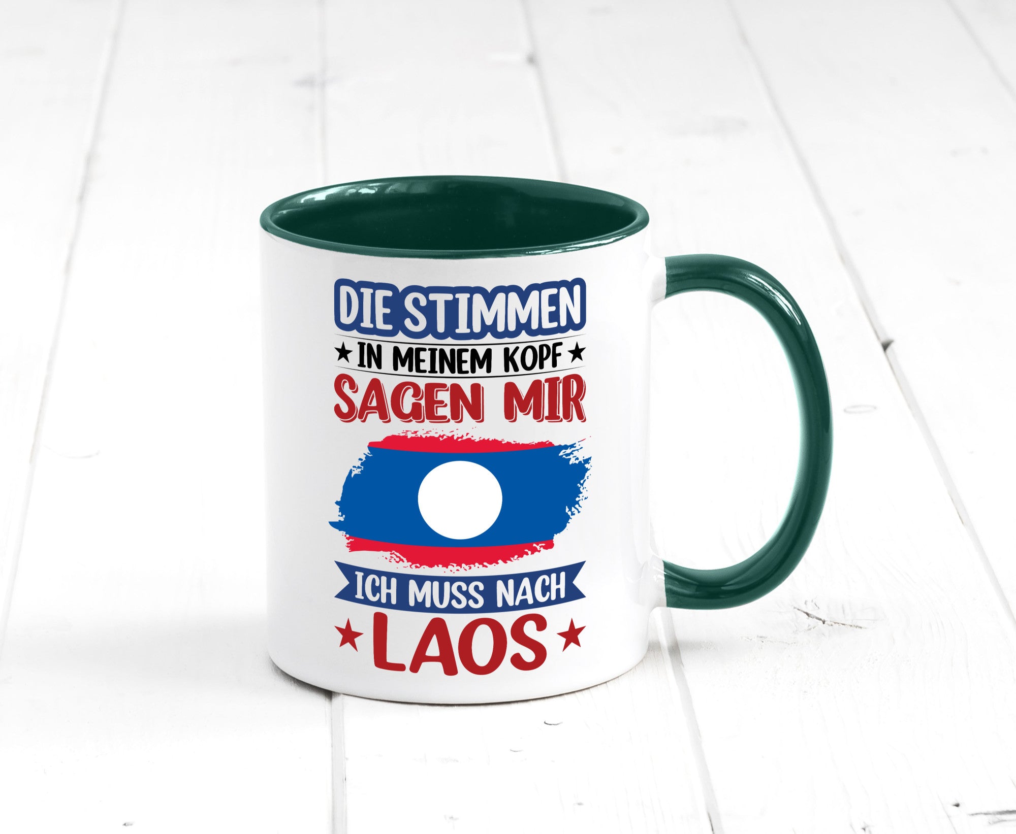 Laos | Urlaub Stimmen in meinem Kopf Traumland lustig Humor Geschenkidee