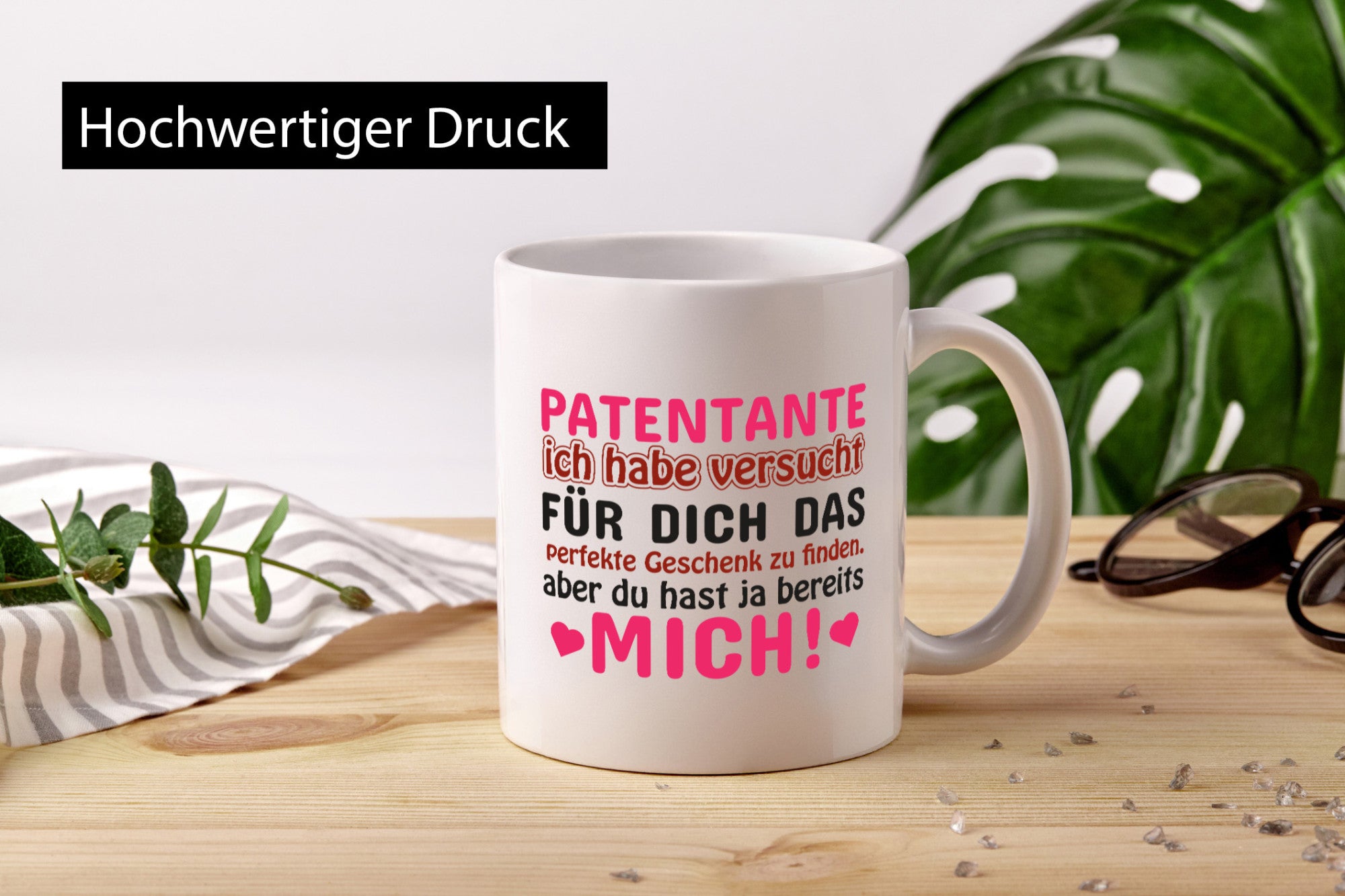 Patentante Tasse | lustiger Spruch Patin Tante Geschenk Humor Geschenkidee