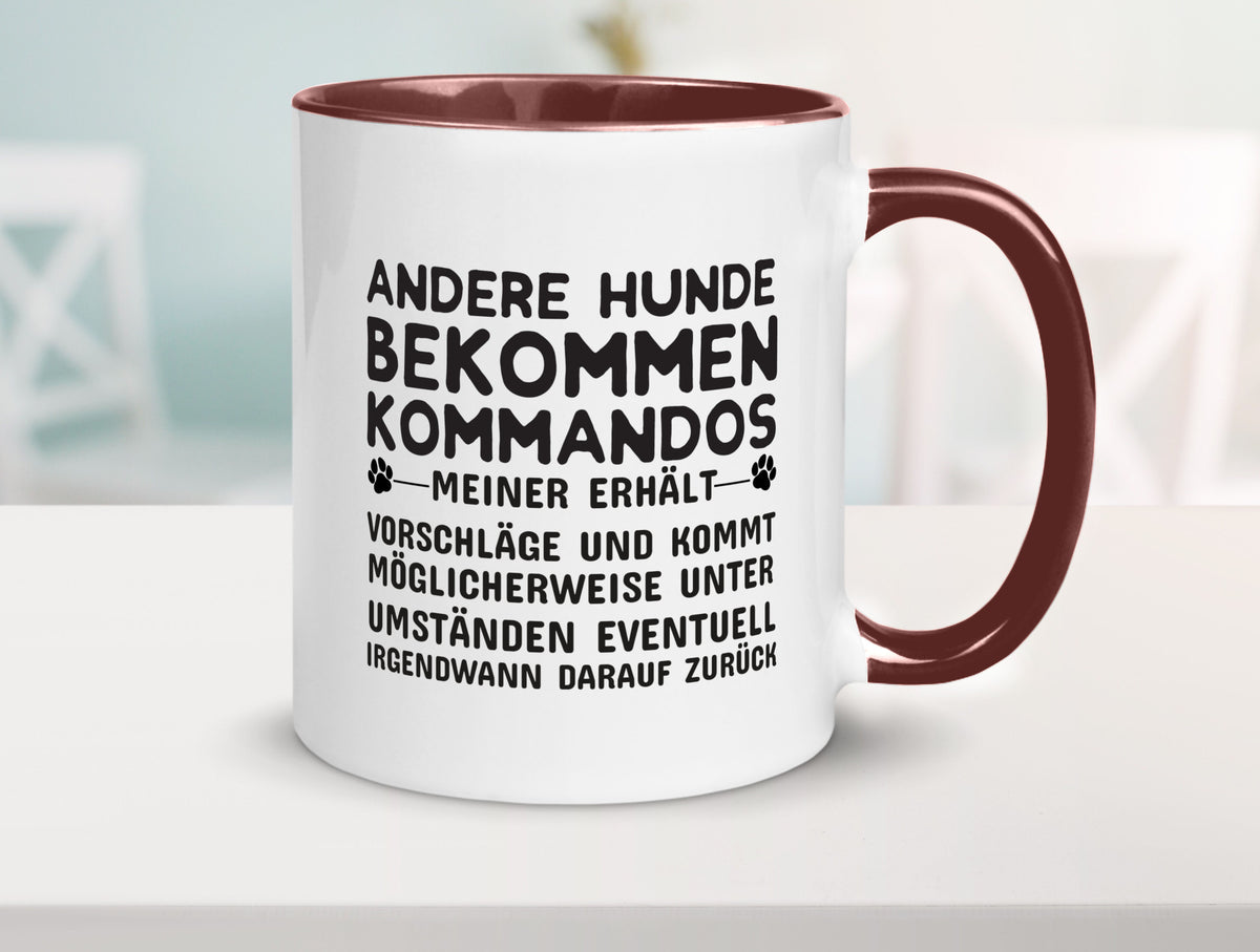 Hunde Training | Hundebesitzer Tasse Hundekommando lustig Tierliebhaber Humor