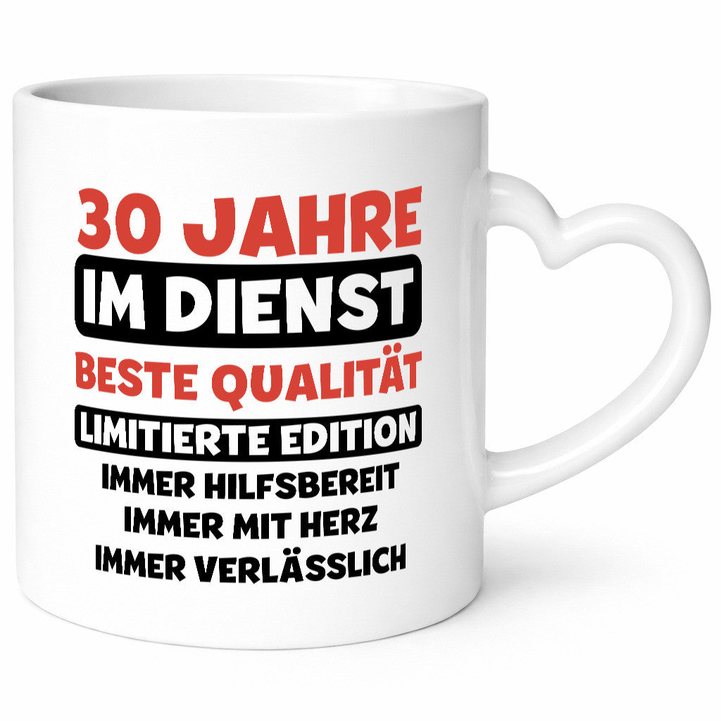 30 Jahre im Dienst | Jubiläum Arbeit v3 Humor Kollegen Büro Geschenkidee Tasse