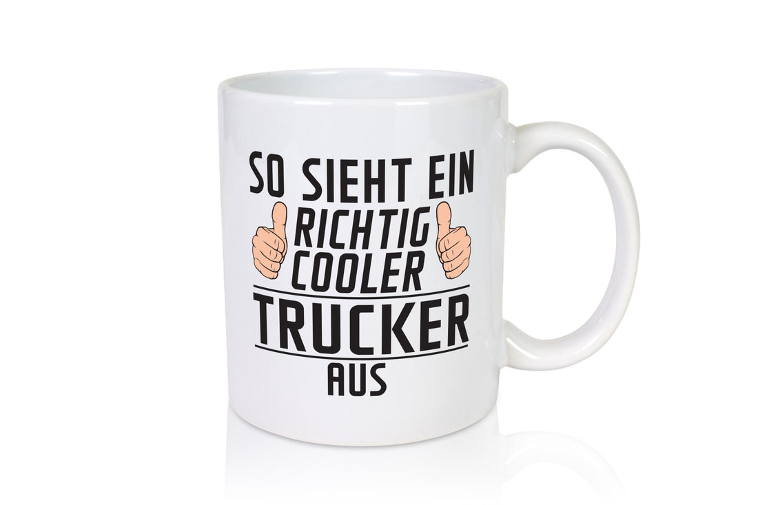 Richtig Cooler Trucker | LKW Fahrer Beruf Humor Arbeit Kollegen Büro