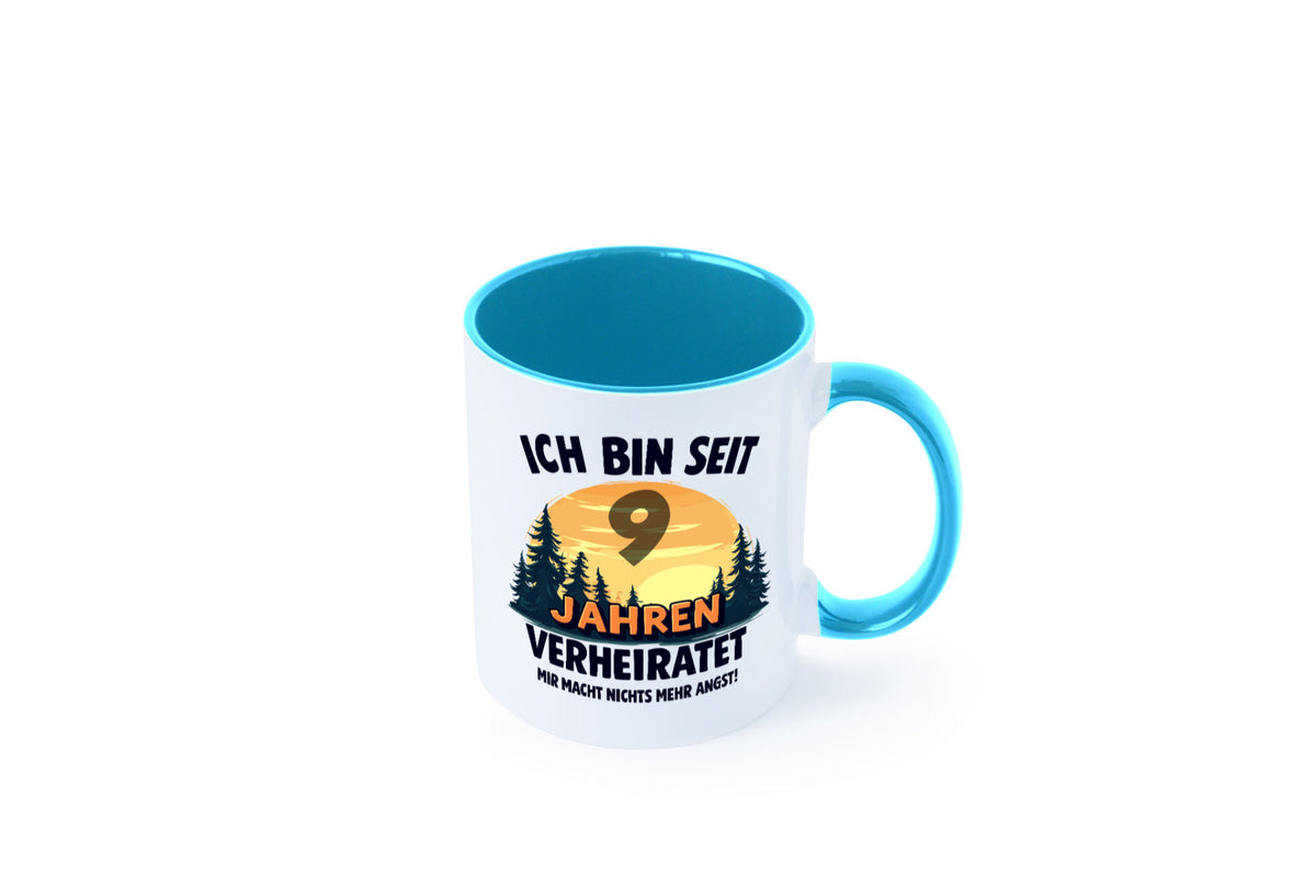 Ich bin Verheiratet | 9. Hochzeitstag Ehepaar v2 Geschenkidee Humor Tasse