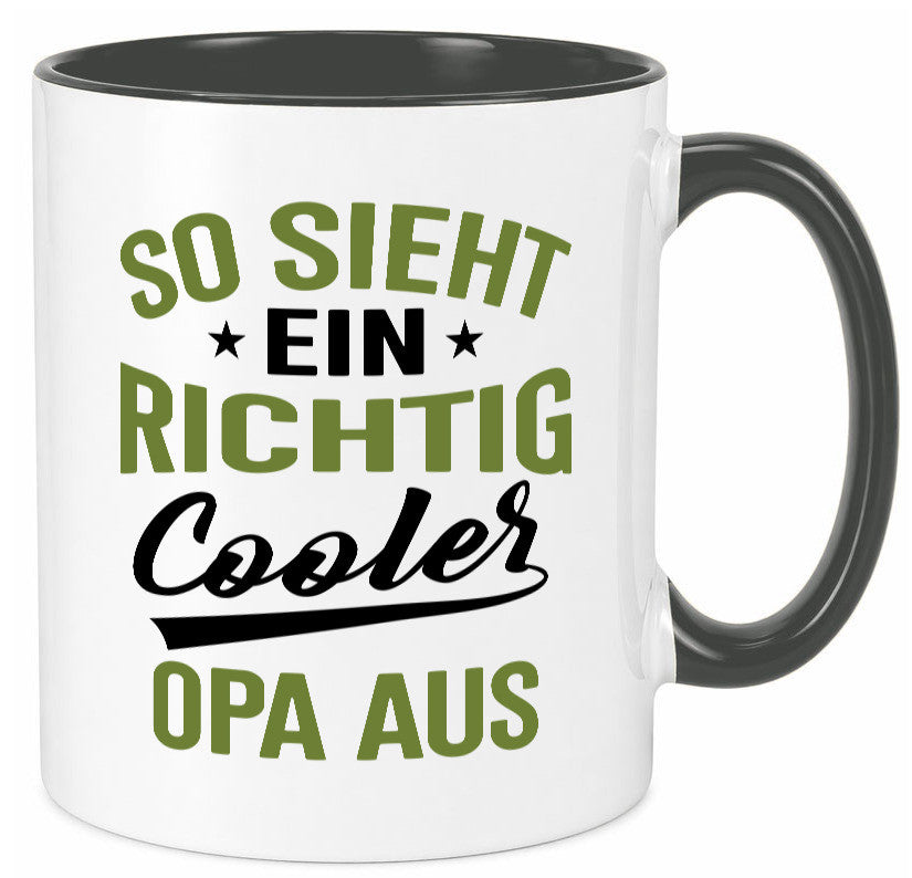 So sieht ein richtig Cooler Opa aus | Großvater Geschenkidee Familie Humor Tasse