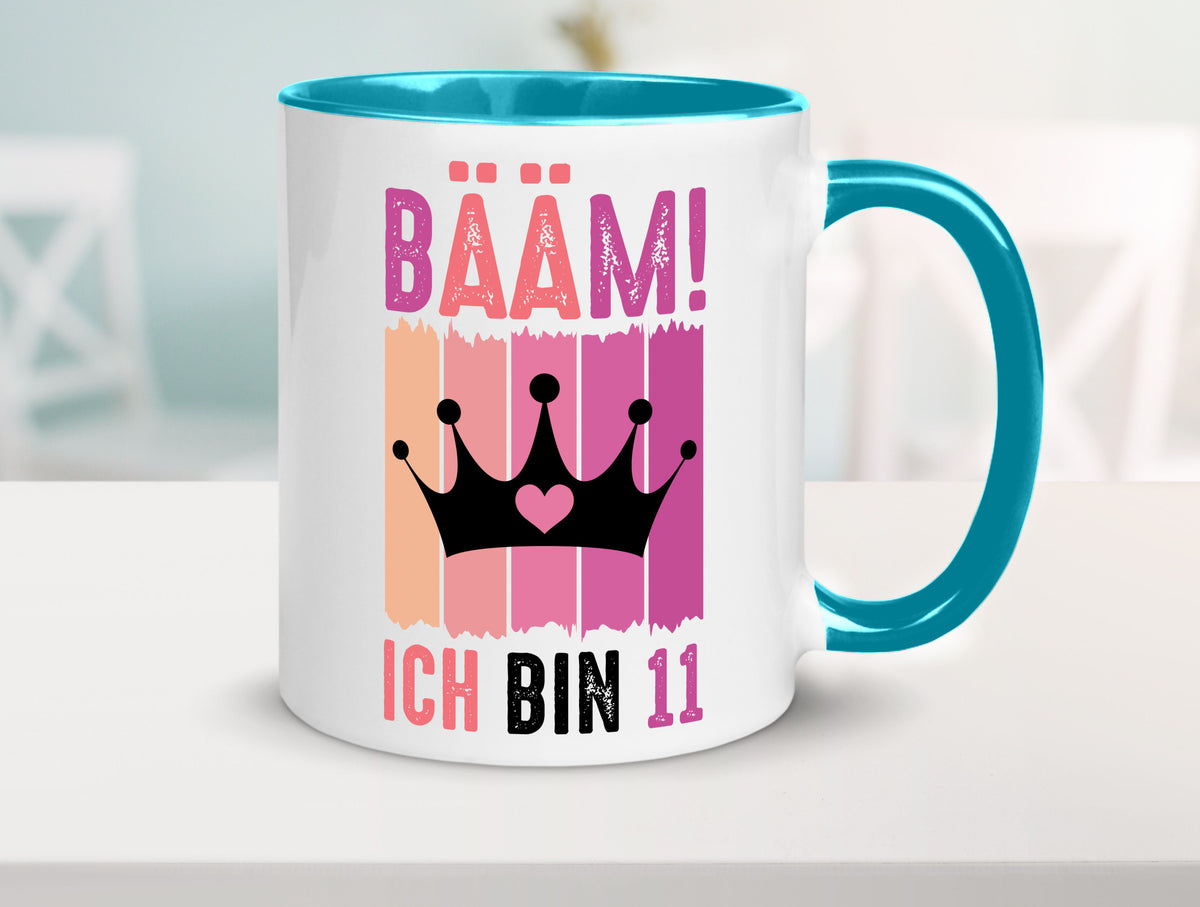 11. Geburtstag | 11 Jahre Bääm ich bin Krone Humor Geschenkidee Tasse