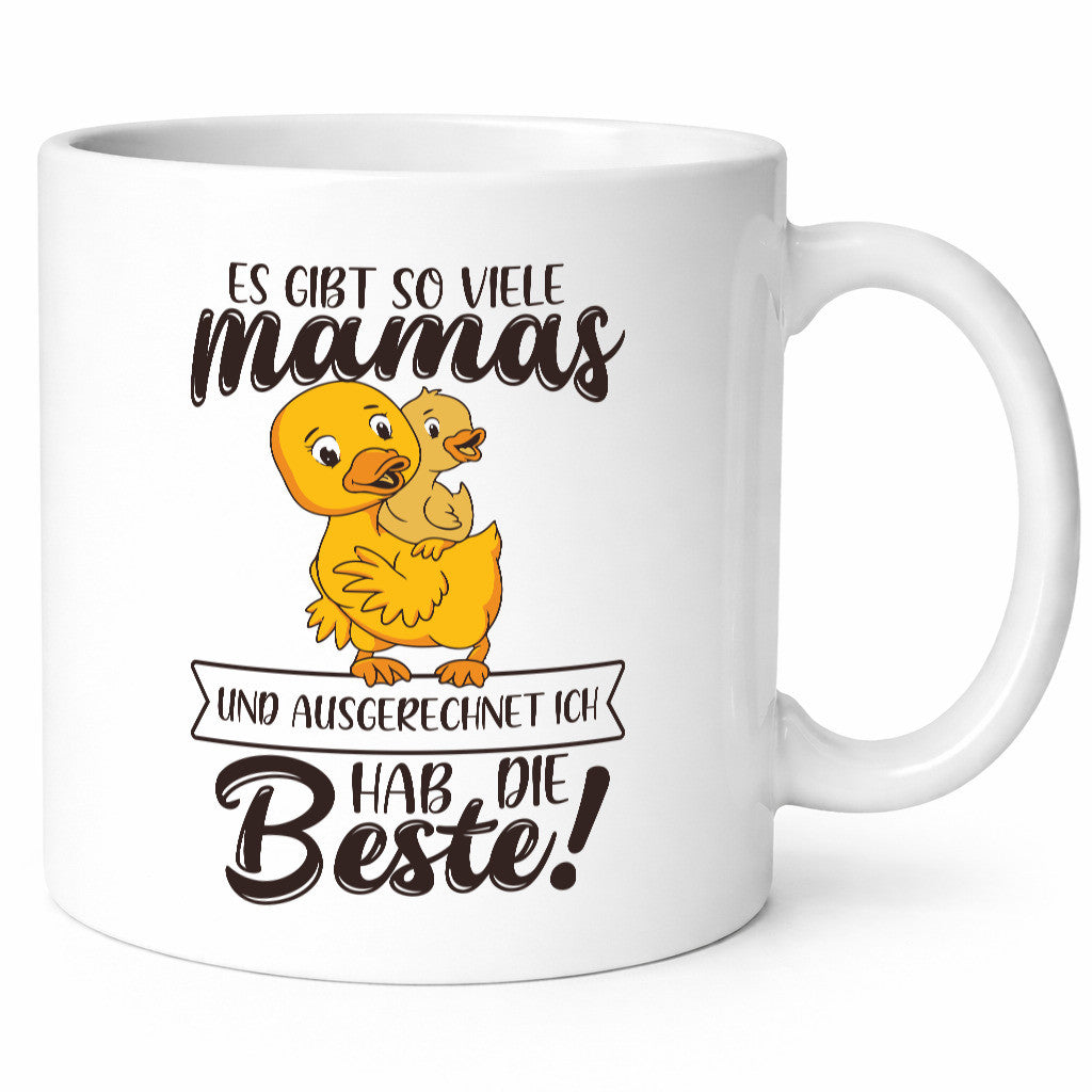 Ich hab die Beste Mama | Muttertag entenmama Geschenkidee Familie Humor Tasse