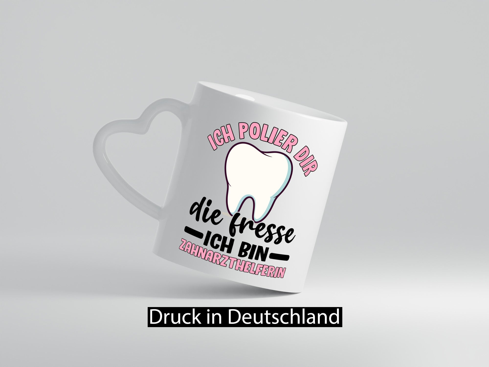 Ich polier dir die Fresse | Zahnarzthelferin Zahnarzt lustig Humor Geschenkidee