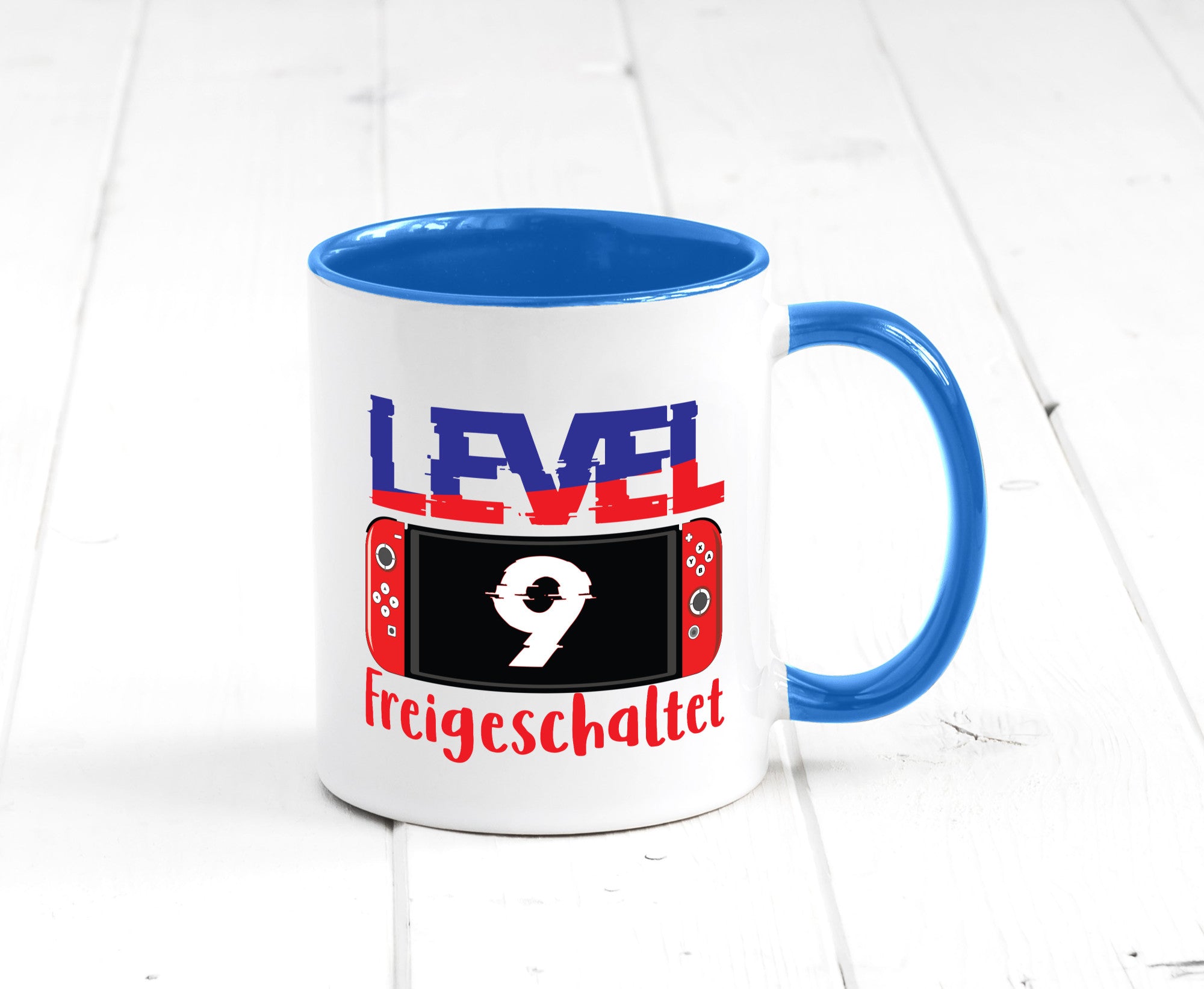 Level 9 Freigeschaltet | 9. Geburtstag Zocker Gamer Humor Geschenkidee Tasse