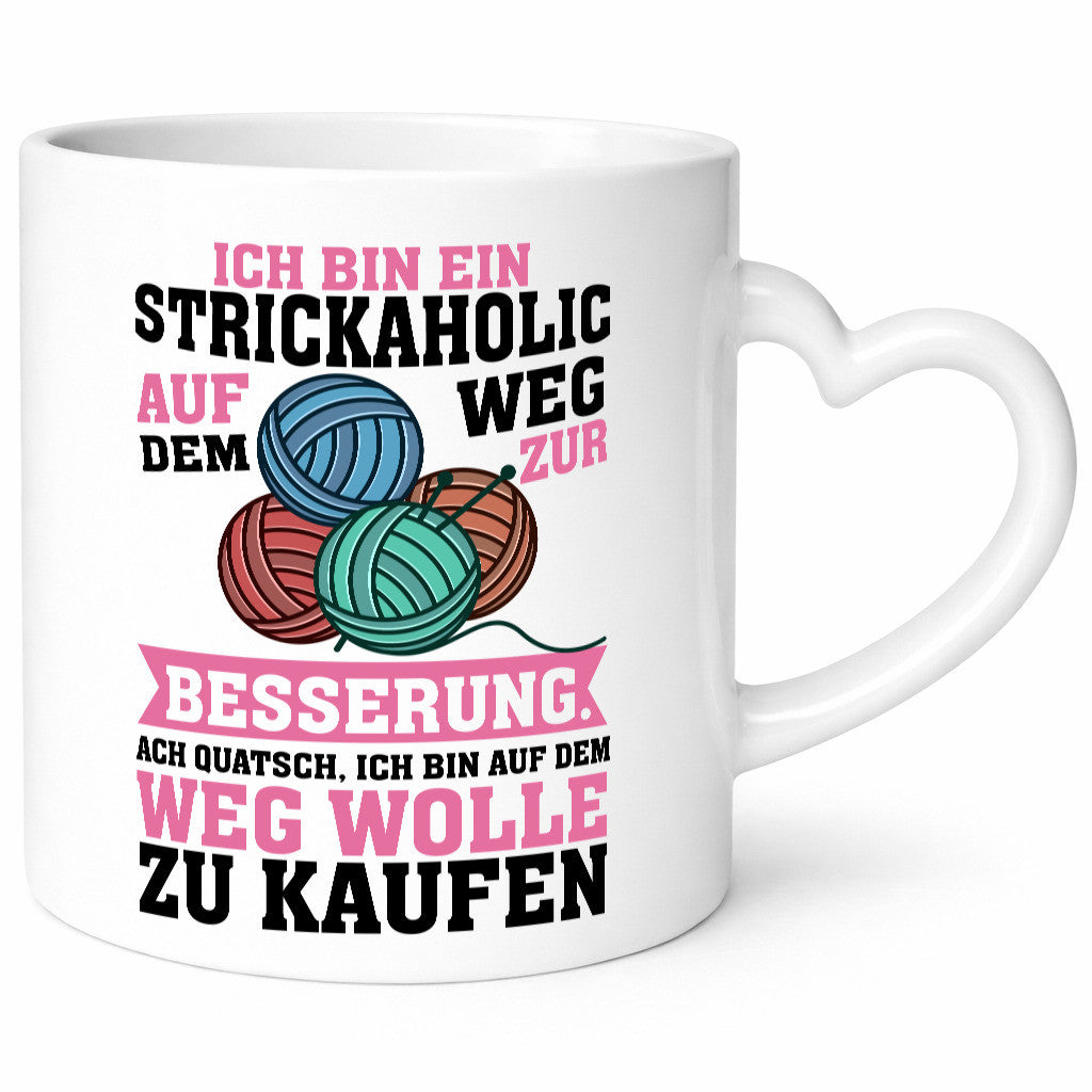 Ich bin ein Strickaholic | Stricken Strickzubehör lustig Humor Geschenkidee