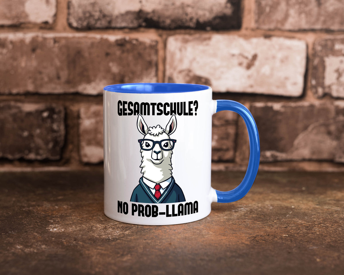 Gesammtschule | no prob-llama Einschuldung Humor Geschenkidee Tasse