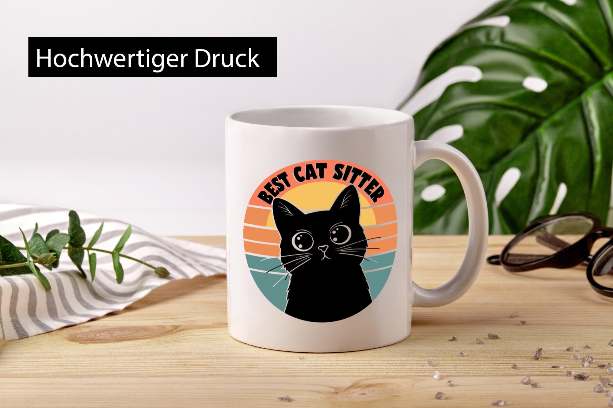 Bets Cat Sitter | Schwarze Katze Katzenliebhaber Geschenk Tierliebhaber Humor