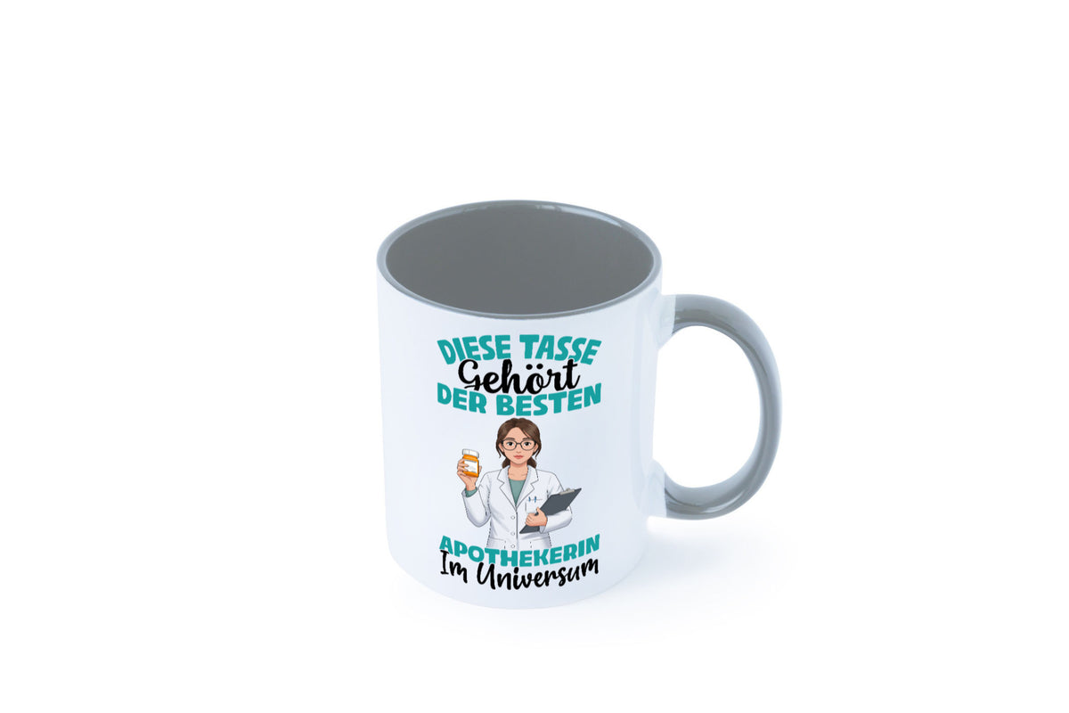 Im Universum: Apothekerin | Apotheke Pharmazie lustiger Spruch Geschenk Humor Tasse