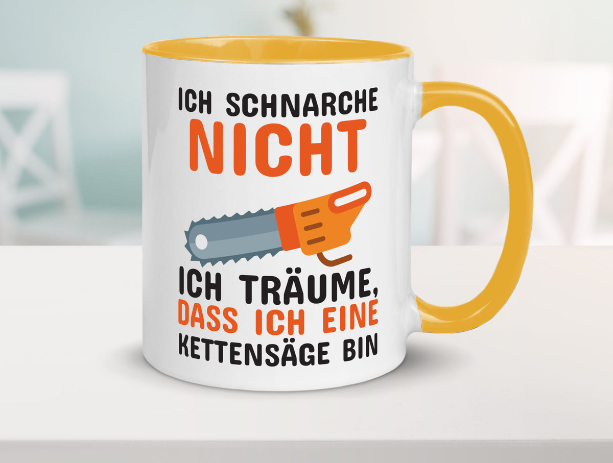 Ich schnarche nicht lustiger Spruch Geschenk Humor Geschenkidee Tasse