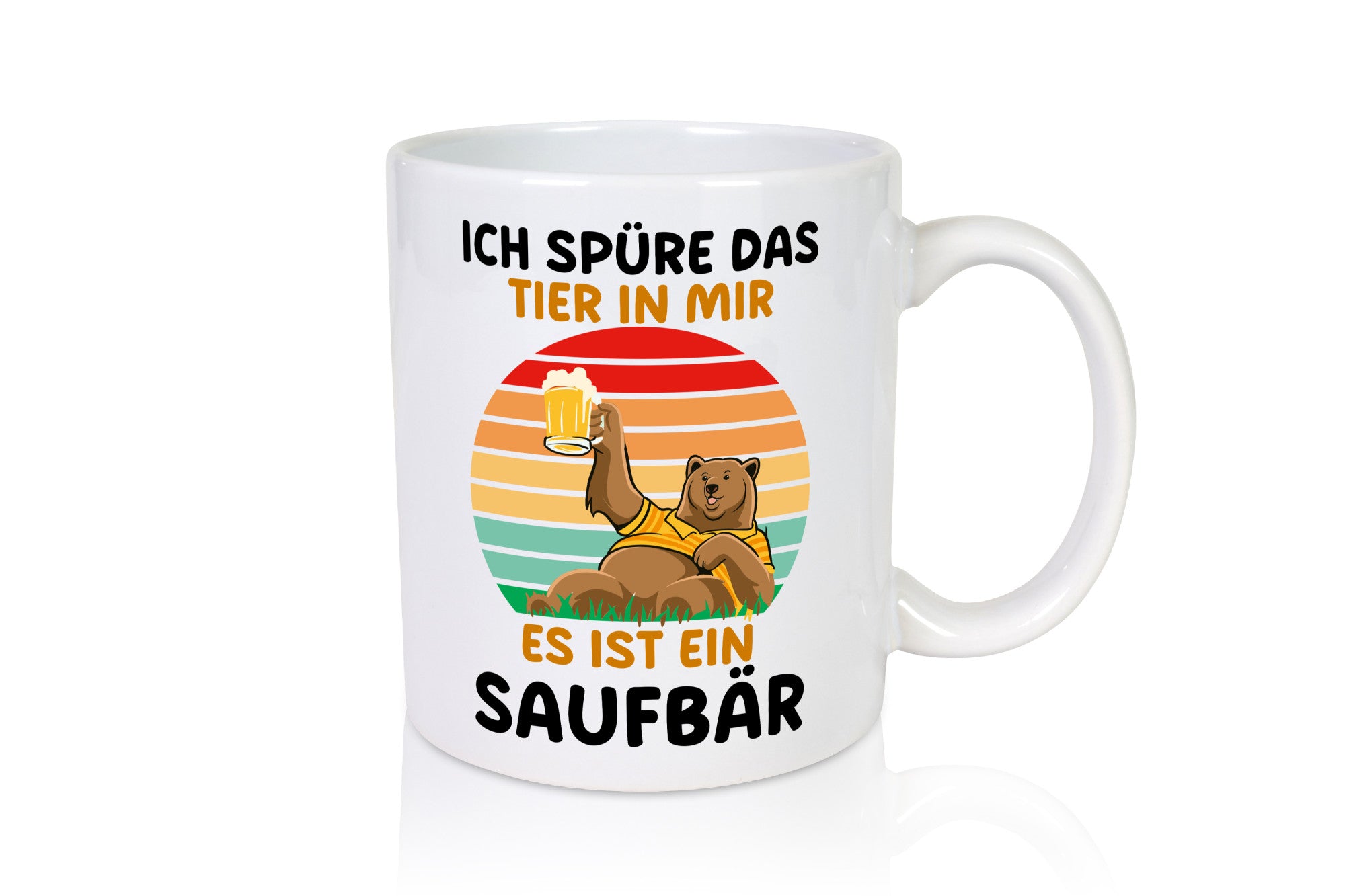 Ich spüre das Tier in mir | Saufbär Bier Vintage v2 Geschenk Tierliebhaber