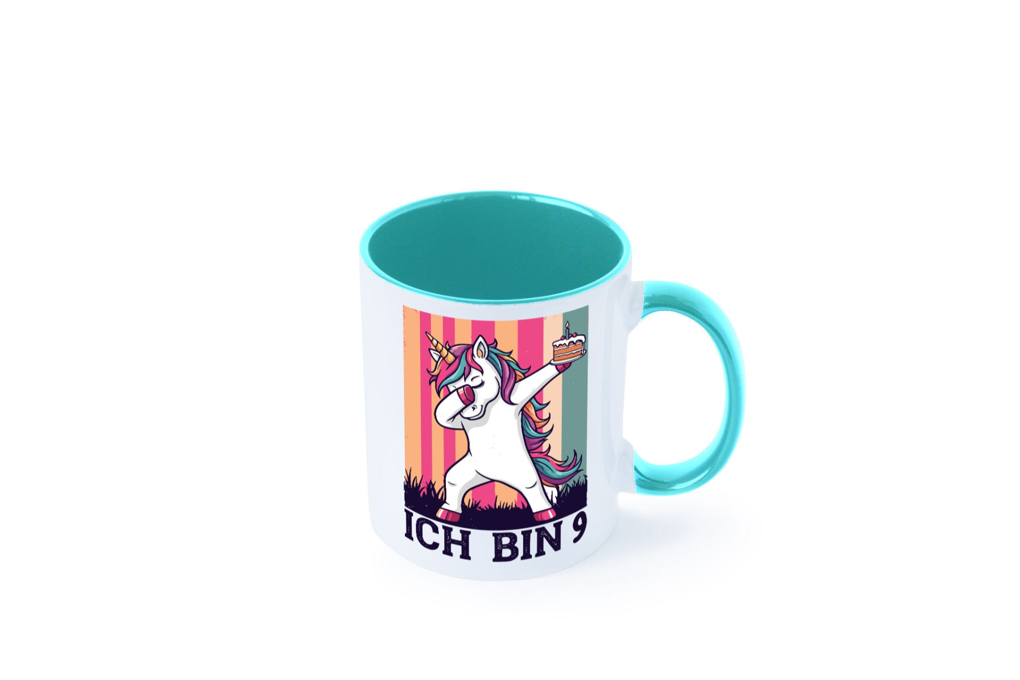 9 Geburtstag | Einhorn Damping Mädchen Humor Geschenkidee Tasse
