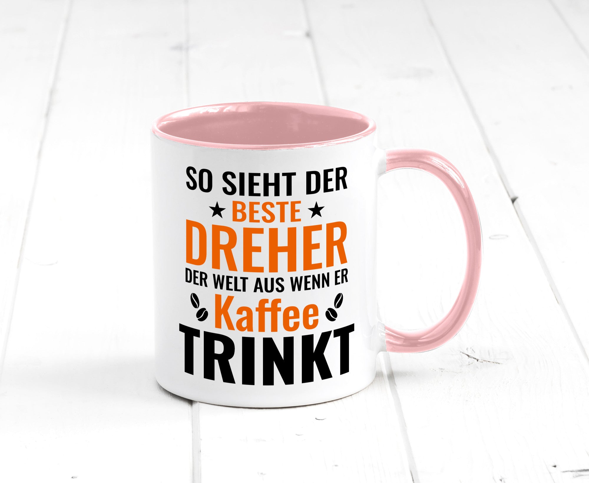 Kaffee trinkt: Dreher | Fräser Geschenkidee Humor Tasse