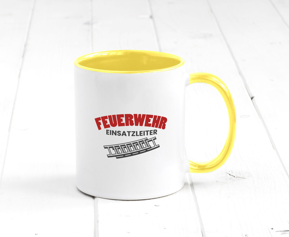 Feuerweher Einsatzleiter | Feuerwehrmann Feuerlöscher Geschenk Humor Tasse