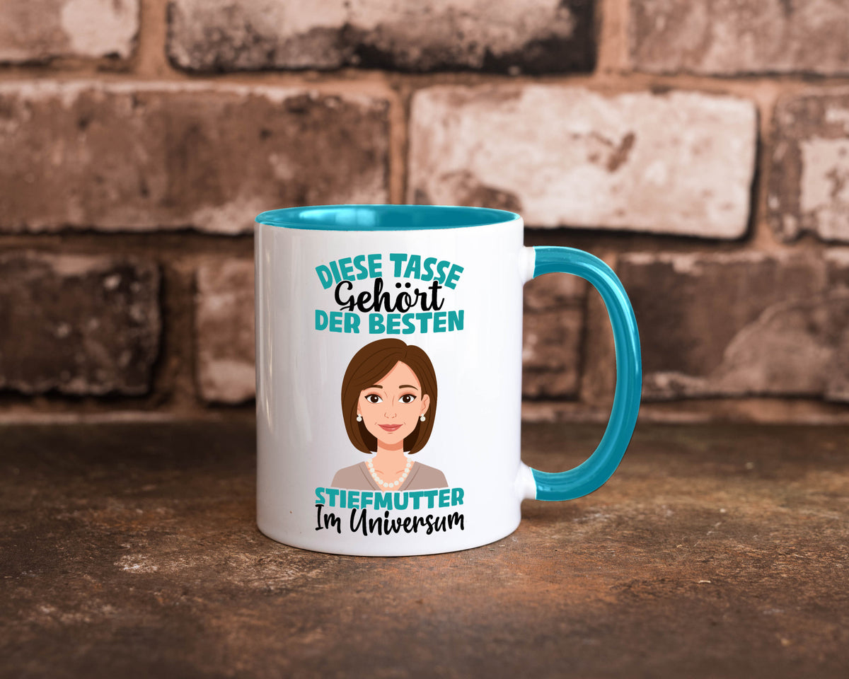 Im Universum: Stiefmutter | Stieftochter Beste Geschenk Familie Geschenkidee Tasse