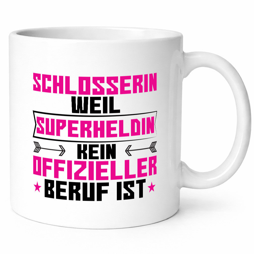 Superheldin Schlosserin | Schlosserei lustig Humor Geschenkidee Geschenk Tasse