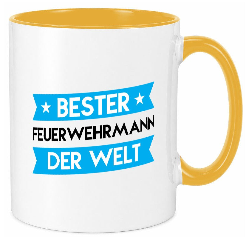 Bester Feuerwehrmann | Feuerwehr lustig Humor Geschenkidee Geschenk Tasse