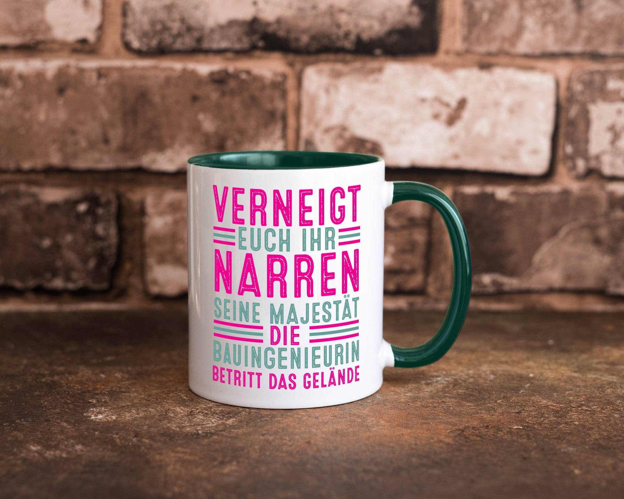 Verneigt euch: Bauingenieurin | Ingenieurin Geschenkidee Humor Tasse