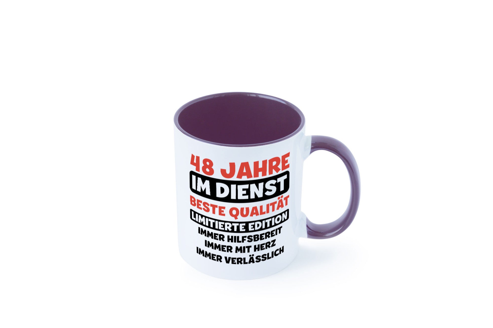48 Jahre im Dienst | Jubiläum Arbeit v3 Humor Kollegen Büro Geschenkidee Tasse