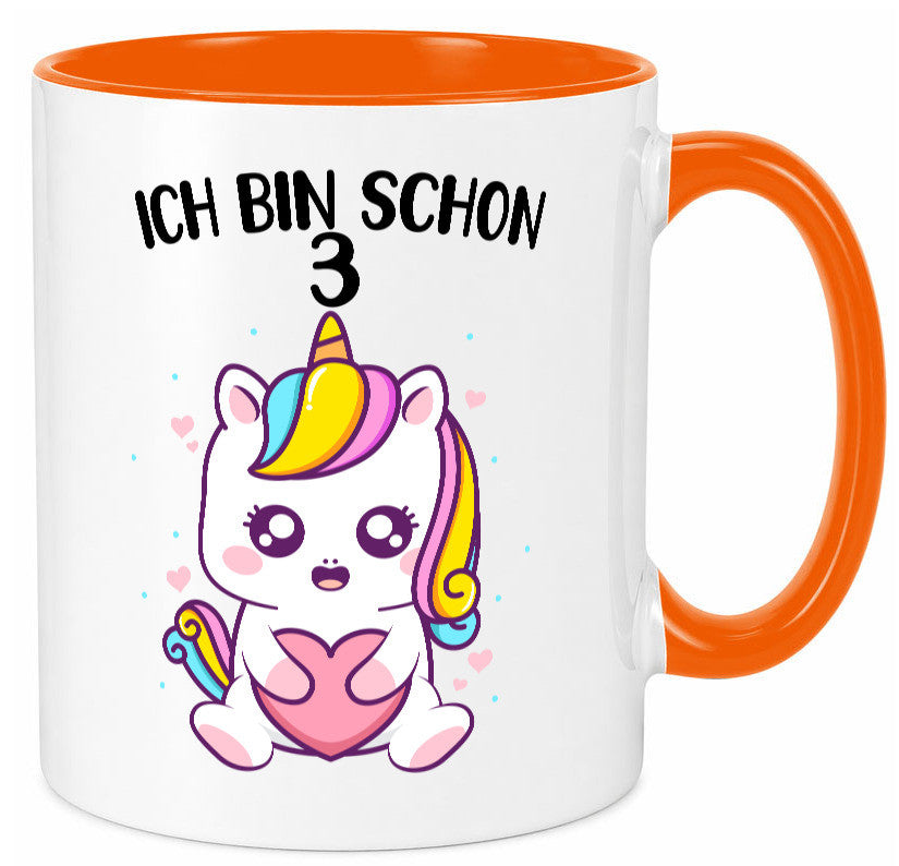 3. Geburtstag | Ich bin schon 3 Jahre Einhorn Mädchen lustig Geschenkidee