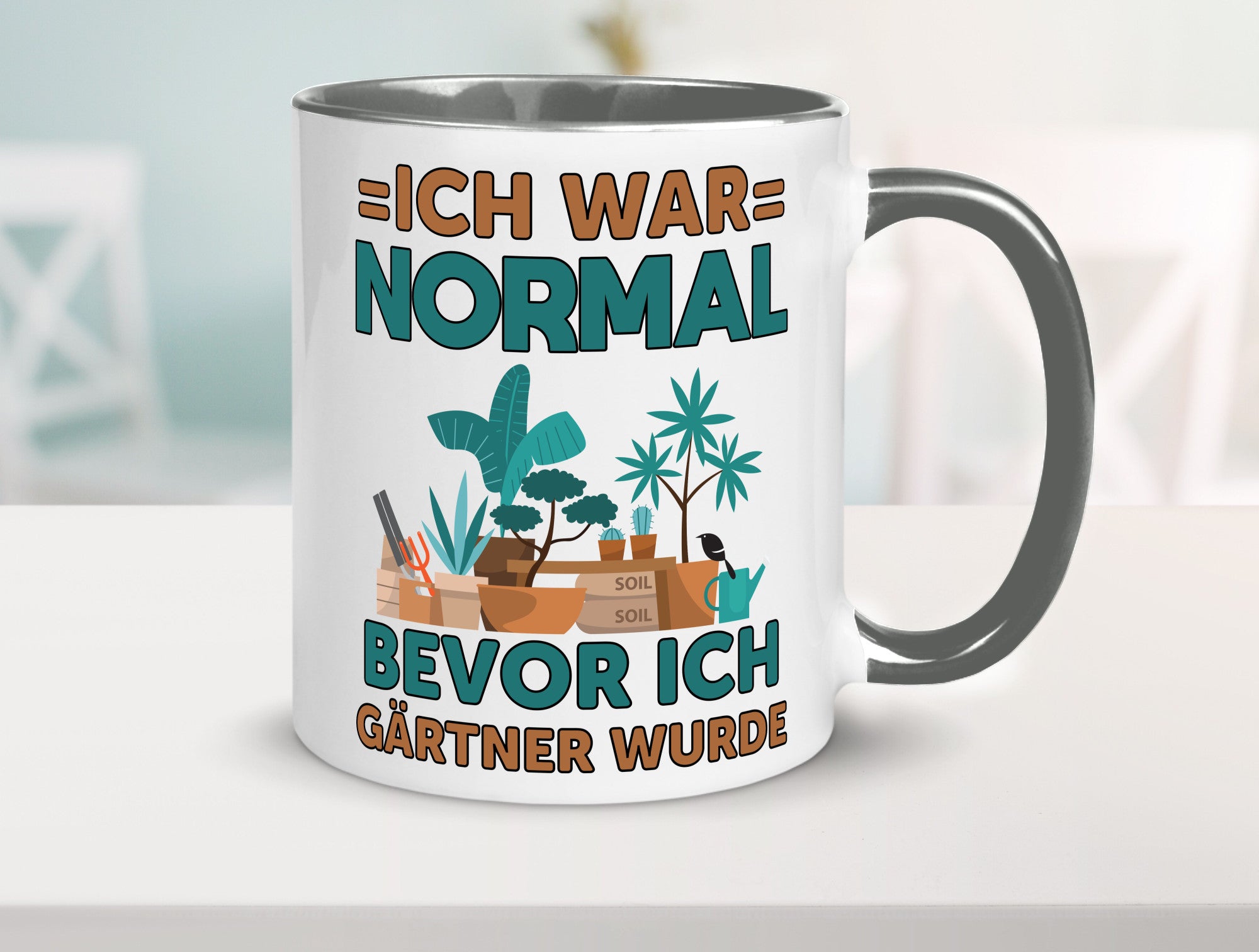 Ich war normal bevor Gärtner wurde | Garten lustiger Spruch Geschenk Humor