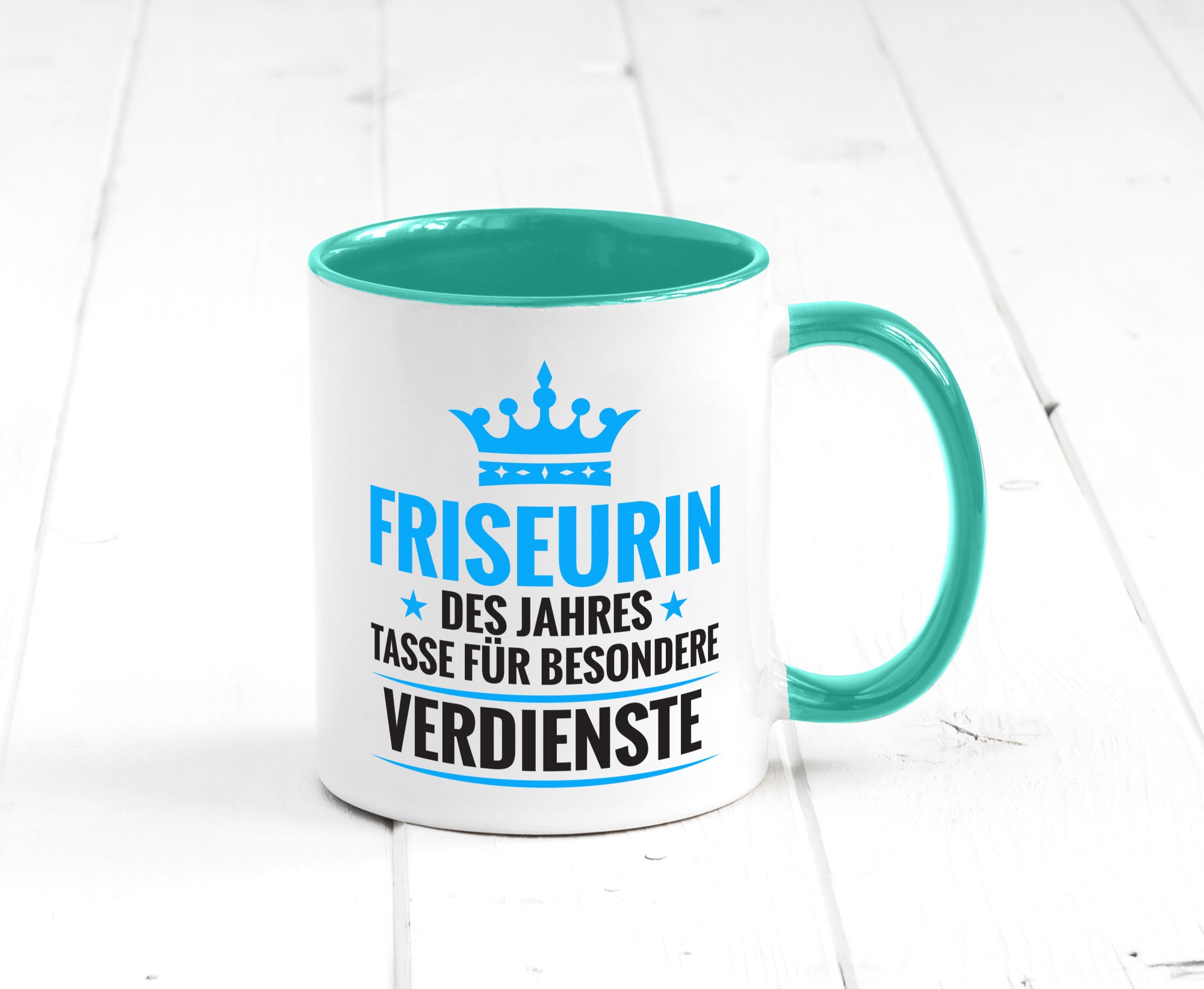 Besonderer Verdienst: Friseurin | Friseuse Frisörin Geschenk Humor Geschenkidee