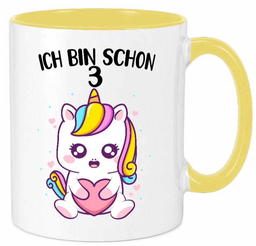 3. Geburtstag | Ich bin schon 3 Jahre Einhorn Mädchen lustig Geschenkidee