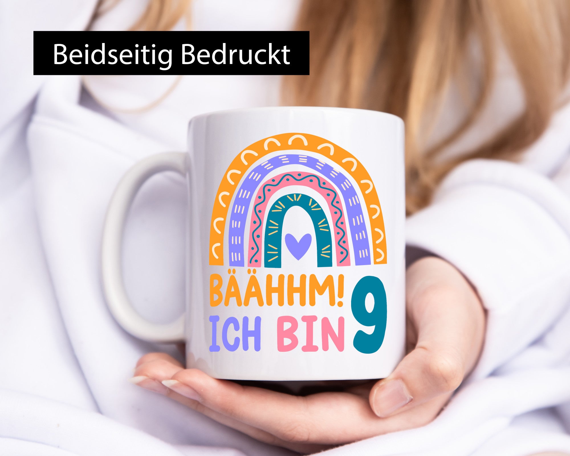 9. Geburtstag | 9 Jahre Regenbogen Bääm Mädchen Geschenk Geschenkidee lustiger