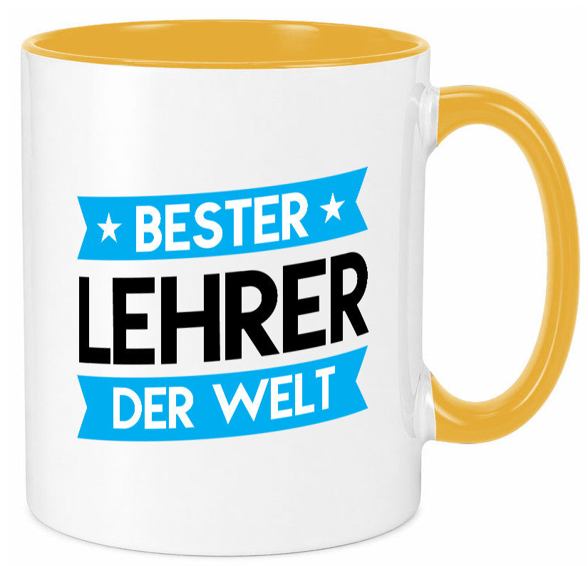 Bester Lehrer | Schule Beruf Schüler Geschenkidee Arbeit Kollegen Büro Humor Tasse