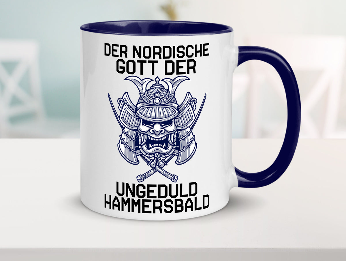 Nordischer Gott der Ungeduld | Mythologie Wikinger lustig Humor Geschenkidee Tasse