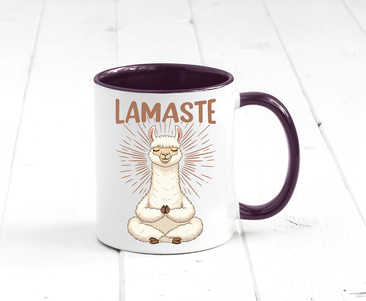 Lamaste | Lama Namaste lustiger Spruch Geschenk Humor Geschenkidee Tasse